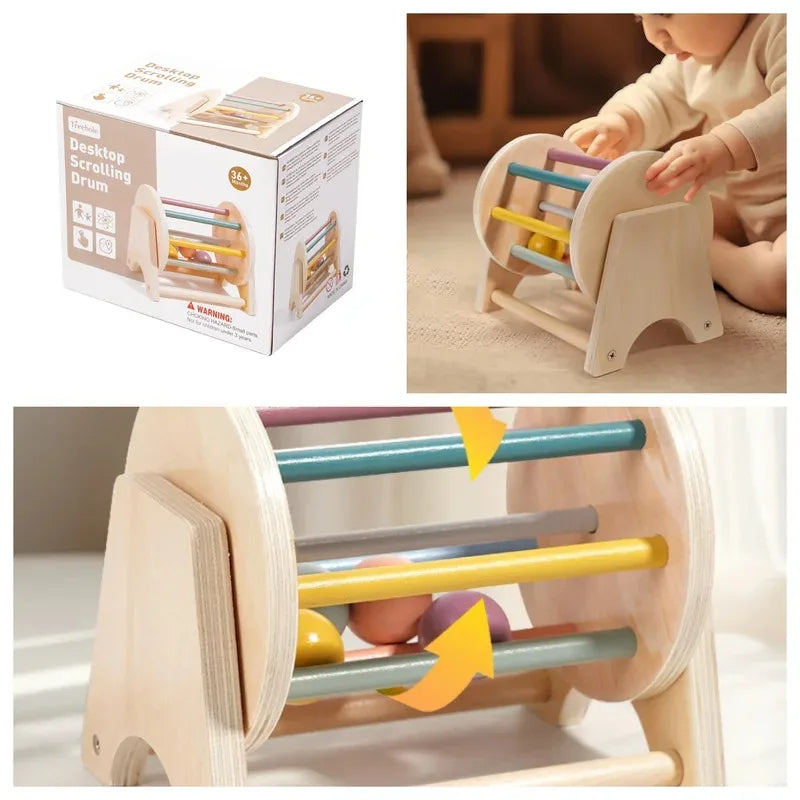 🔔 Baby Wooden Bell Rattle