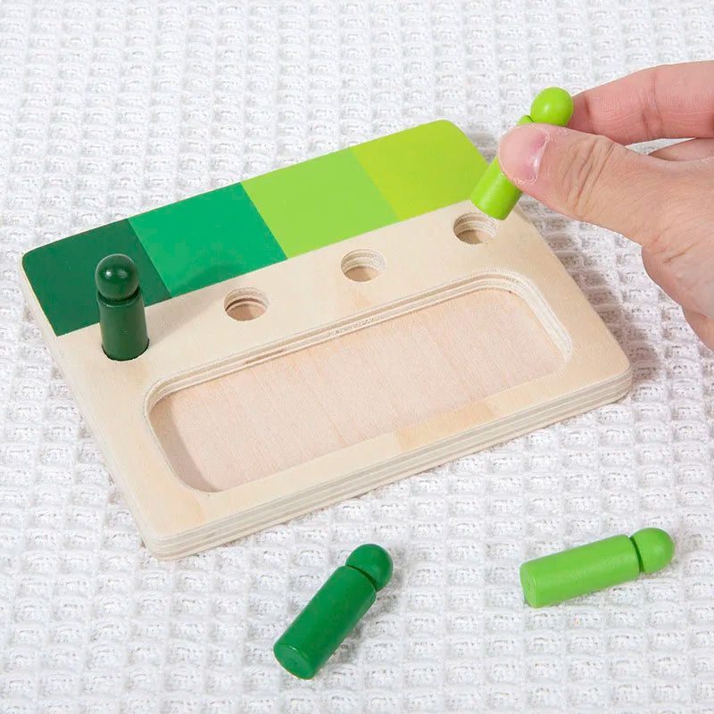 🎨 Wooden Montessori Color Matching Board