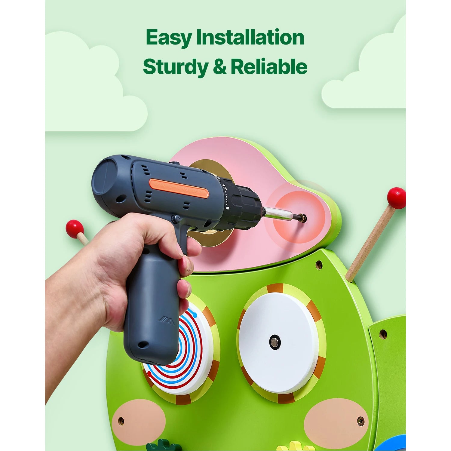 🐛 SucceBuy Caterpillar Busy Board – 12-in-1 Montessori Sensory Learning Center! 🐛