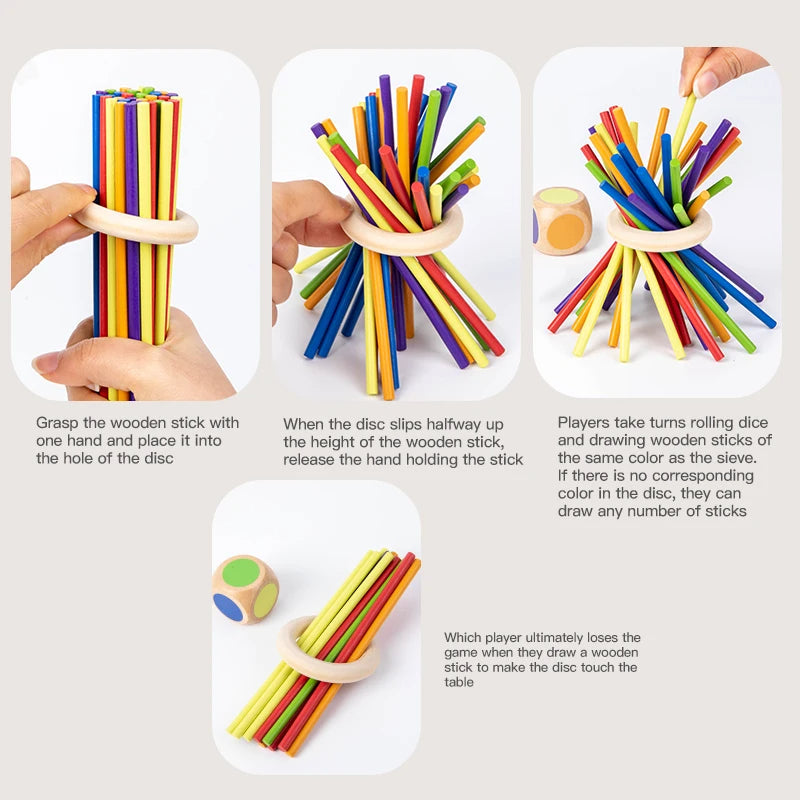 🎲 Wooden Stick Board Game